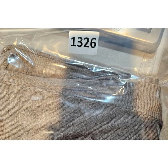 Riley Knit Sweater Merino Wool Womens Size Medium 8 10 Heather Brown V Neck Soft - Picture 7 of 7